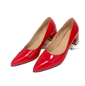 QuiteS 2023 Summer Fashion Trend New Sexy Women's High Heel Slip-On Shoes Breathable Cheap Chunky Heels for Work Girls Autumn