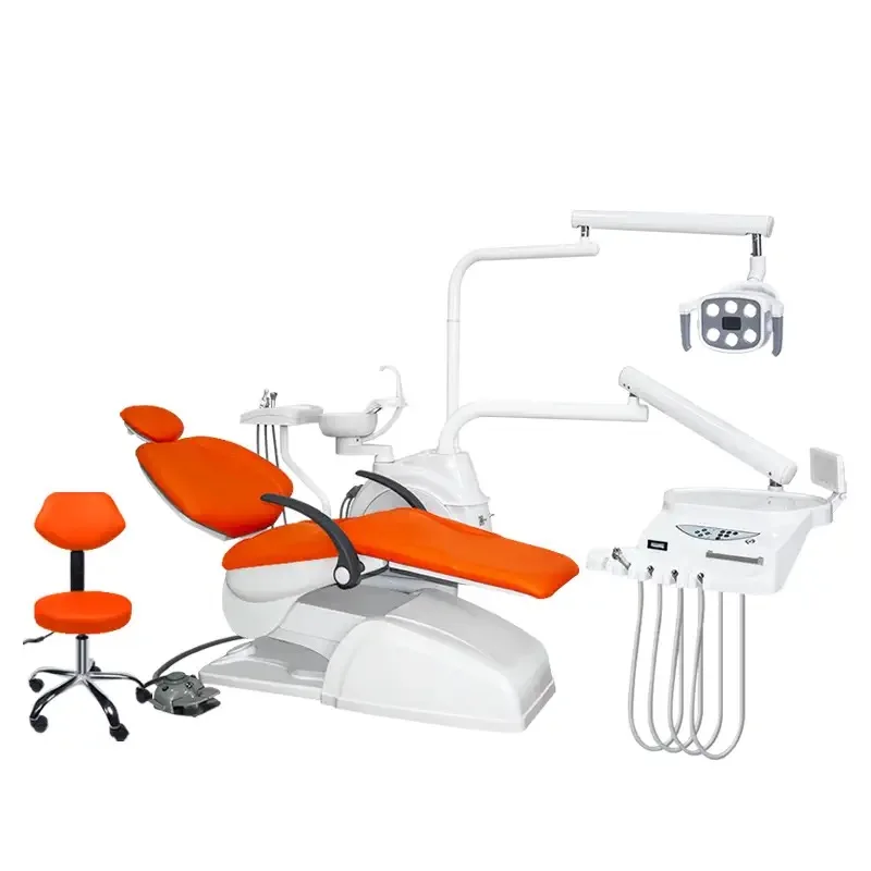 Hot sale dental chair LED sensor light with filter dental clinic hospital equipment comfortable leather cushion