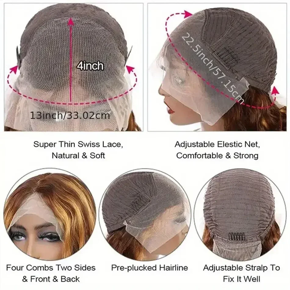 Bob Wigs Human Hair 13X4 Lace Straight Brazilian Wigs 100% Human Hair Quality_voghion.com