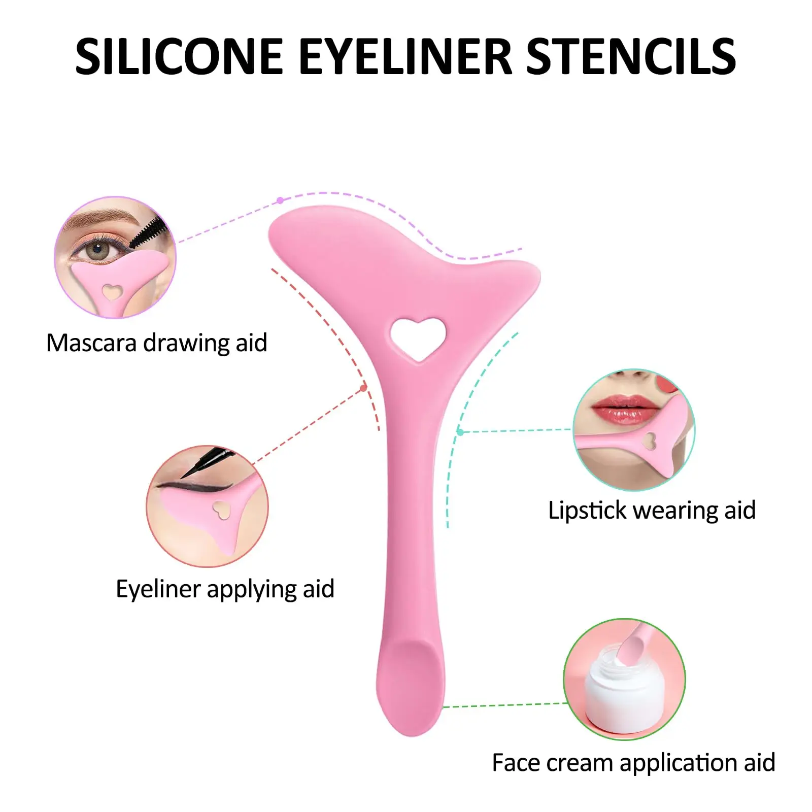 New Design Stencil for Contour Curve Makeup Eyebrow Eyeliner Shaper Models Card Multi-Function Nose Contour Tool