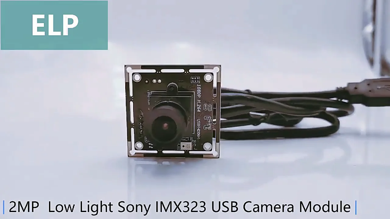 Elp Usb Camera Module 1080p H.264 With Microphone & Wide Angle