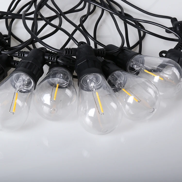 Теплый белый Открытый Свадебные украшения водонепроницаемый свет подключения сад S14 свет шнура