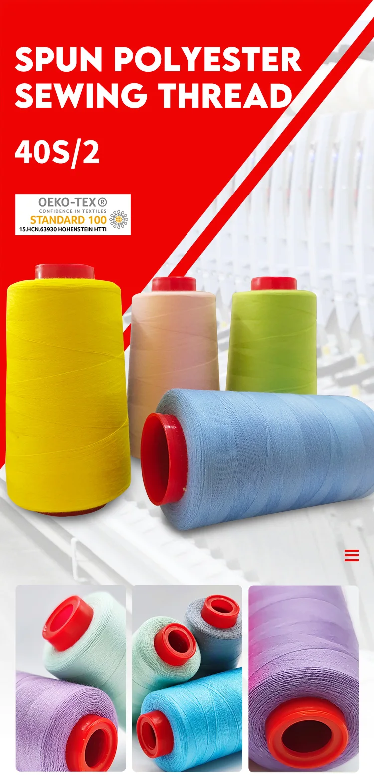 High Quality 40/2 40s/2 402 3000yrds 5000yd Sewing Machines Polyester Sewing Thread Buy High