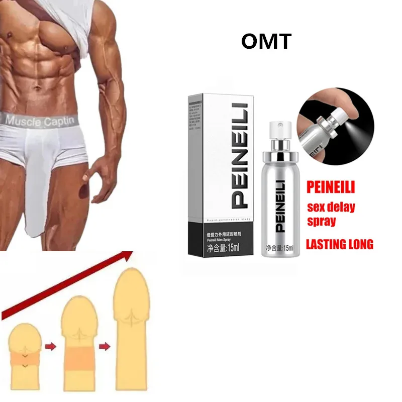 15ml Peineili Sex Delay Spray for Men Male External 60 Minutes Sex Anti Premature Ejaculation Prolong Penis Enlargment Erection