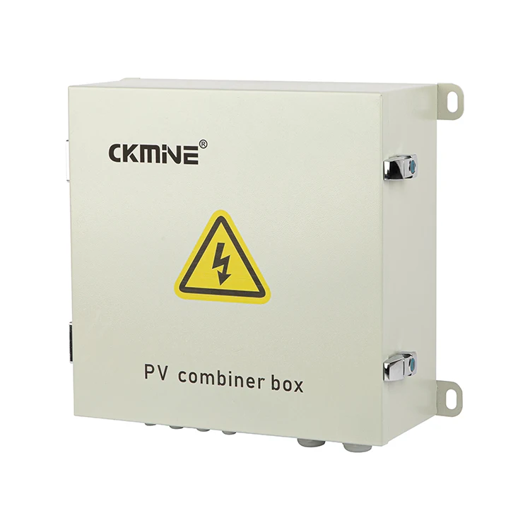 CKMINE Solar PV Combiner Box 4 String 4 Input 1 Output IP65 Waterproof DC Safety Circuit Breaker Controller for Power System