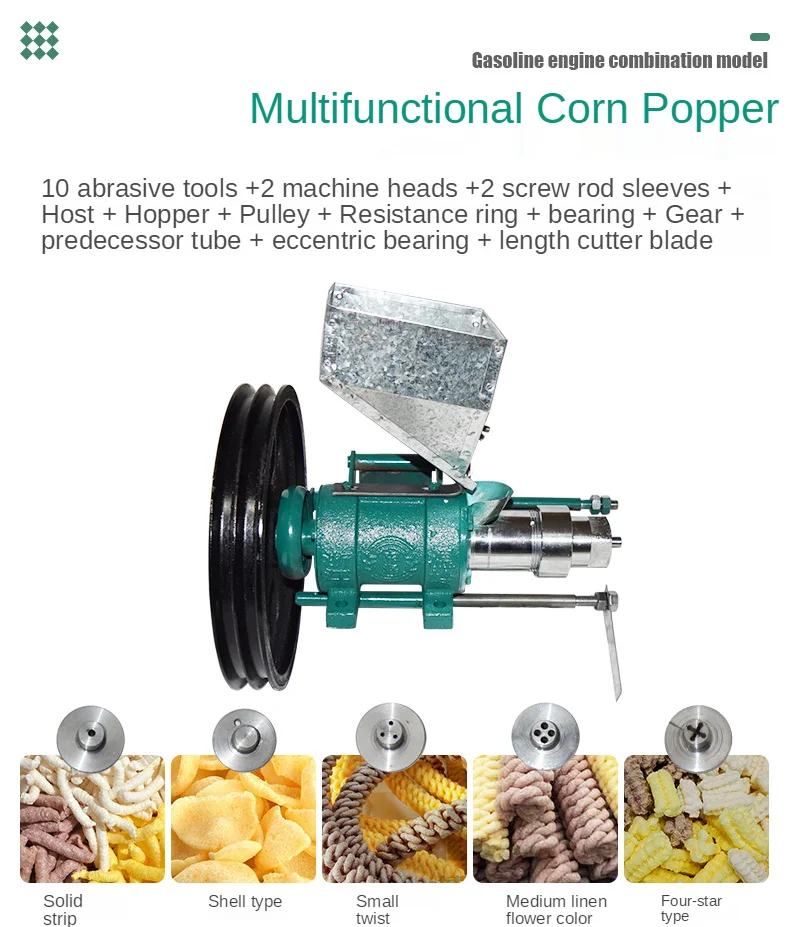 Multifunction Cereal Bulking Machine Puffed Snack Food Extruder Making Machine Auto Corn Rice Puffing Machine - Image 3