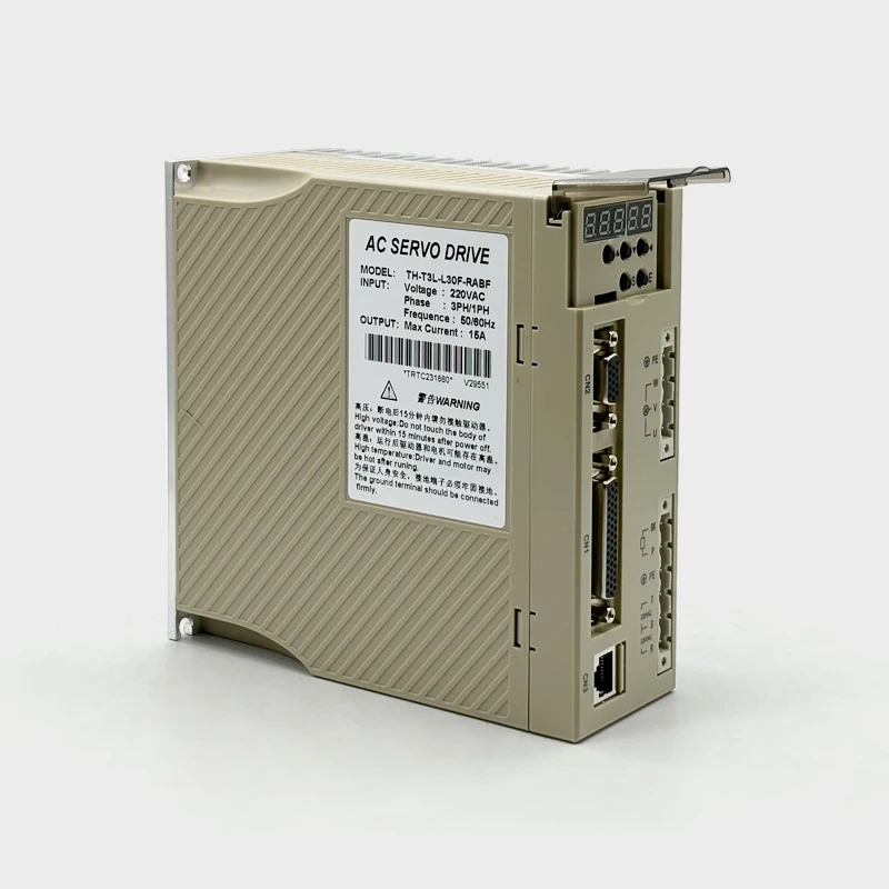 130x130mm 3-Phase 220VAC 1.5KW 2500RPM 6N.m Industrial AC Servo Motor with Servo Drive Kit