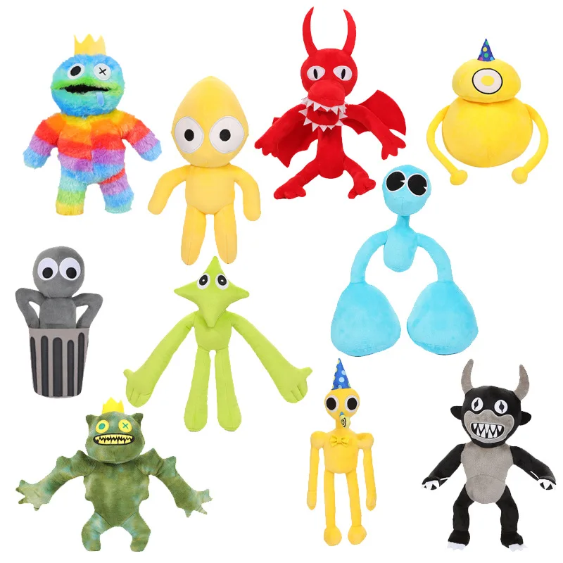 8-10Pcs Rainbow Friends action Figures Toy Game Character Doll Blue Monster  gift