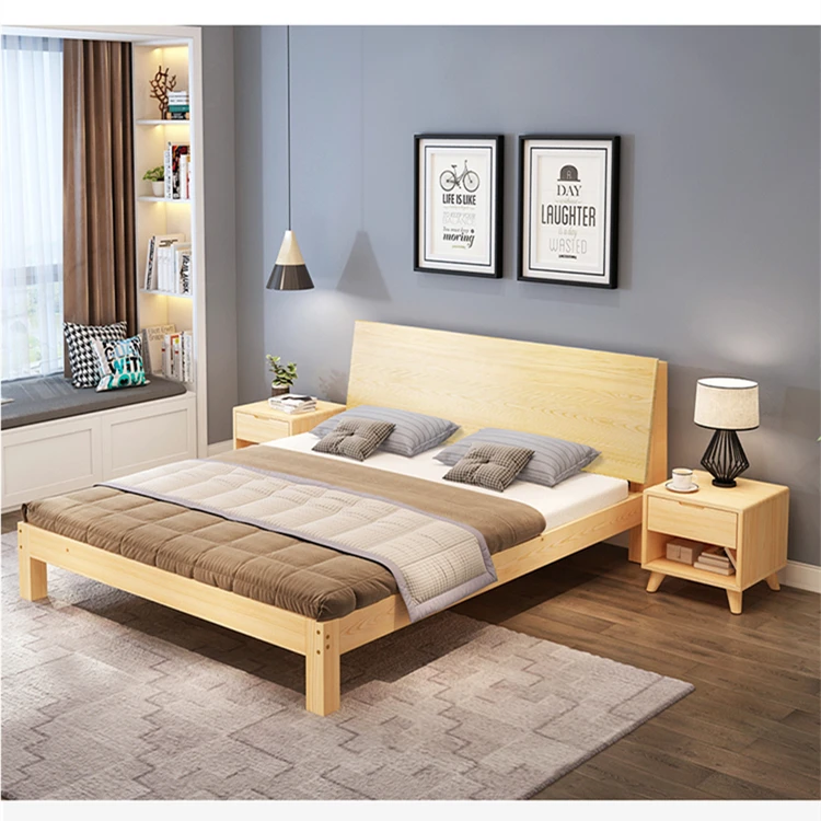 Bedroom Furniture Sets No Mattress King Queen Twin Wooden Upholstered ...