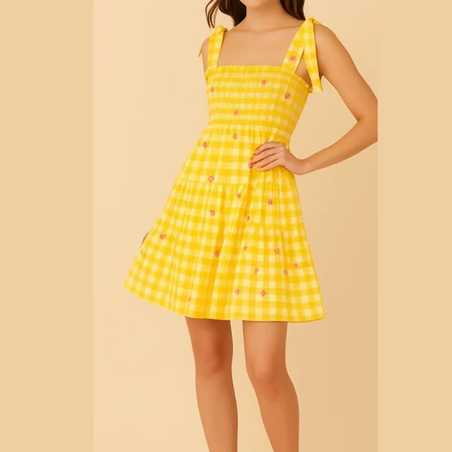 Dresses For Women Vietnam Supplier ODM Sustainable Fashion Fabric Washable Clothing Fast Export Supply