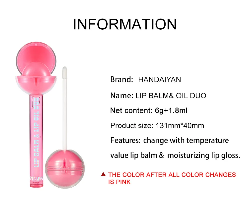 Handaiyan Moisturizing Extreme Lip Gloss 3d Crystal Jelly Temperature