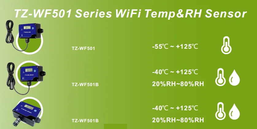 Tz-Wf501 Temperature Sensor WiFi Real-Time Temperature Data