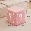 Question mark stool - large pink