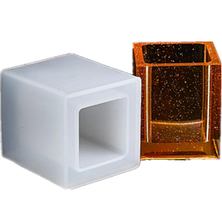 1490 Diy水晶滴胶方圆笔架硅胶模具石膏扩散器石花壶储物盒树脂模具 Buy 方形笔筒模具花瓶模具 圆形花盆模具笔筒模具 方形收纳盒树脂模具花瓶模具