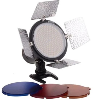 Hot Sales YONGNUO YN216 3200K-5500K LED Video Light With 4 Color Plates for DSLR Camera Video Light Photographic Lighting detail image