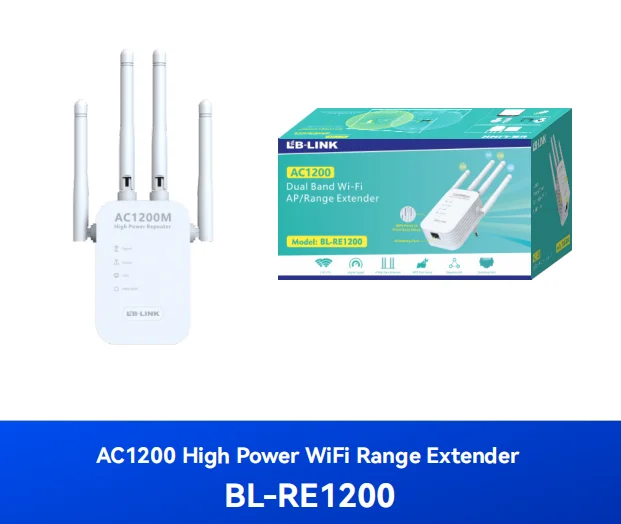 Wifi Signal Booster Amplifier Ac1200m 2.4g/5g Wifi Blre1200 Wifi