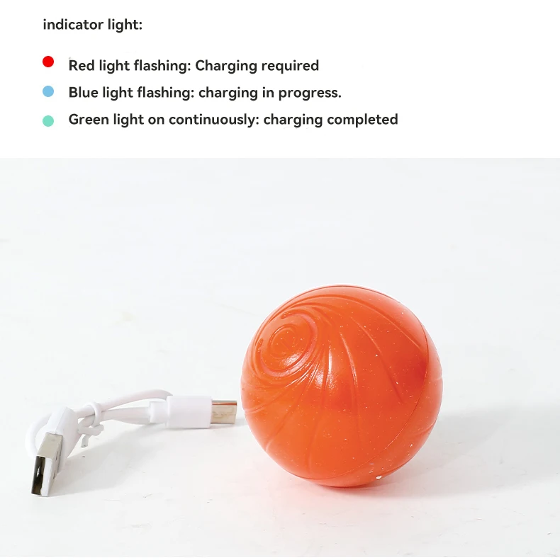 Pet Interactive Toy Automatic Rolling Dog Ball Electric Smart Bouncing Ball Pet Training Fashion Plastic Self Moving Toy