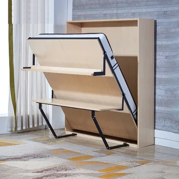 Furniture Bedrooms Lifter Murphy Folding Hidden Wall Bed With Desk Verticsl Mechanism Hardware VT-14.025