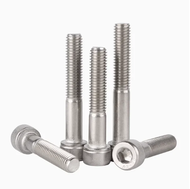 product hot sale 304 stainless steel half tooth hexagon socket head cap screws cylindrical head bolts cup head screws fasteners-63