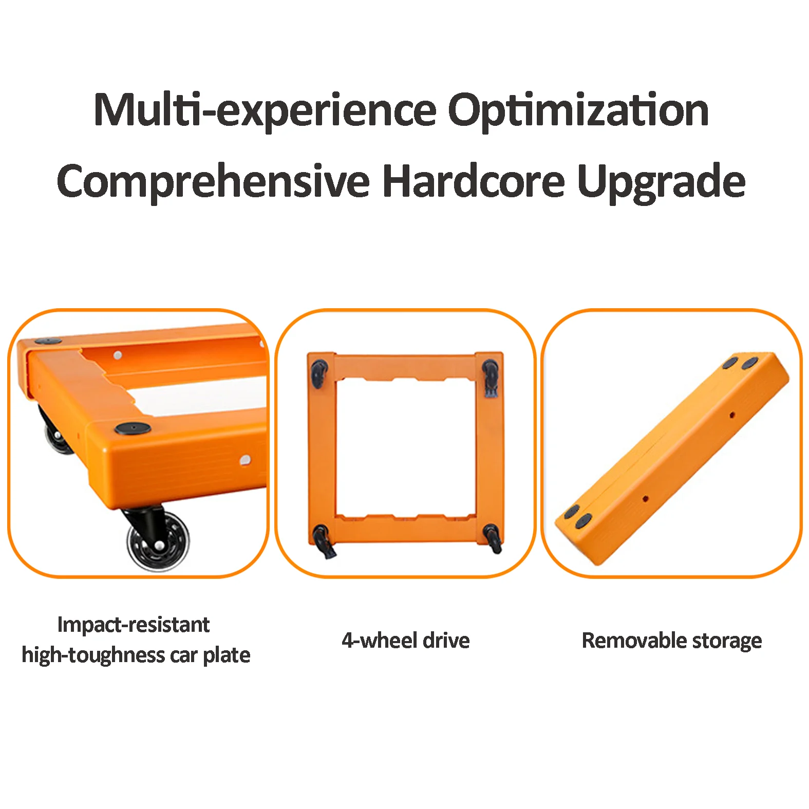 Detachable and Portable Transport Trolley Custom Wheel Plastic Silent Medical Beauty Supermarket Turnover Trolley
