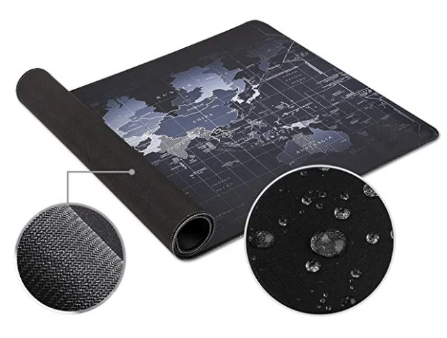 World Map High Quality Sublimation Printed Gaming Mat Computer Desk Mat Size Rubber Mouse Pad