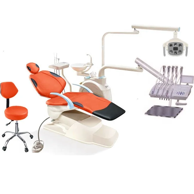 Foshan Fengdan 2022 Top Mounted Simulator Dental Unit Chair with Promotion air Compressor