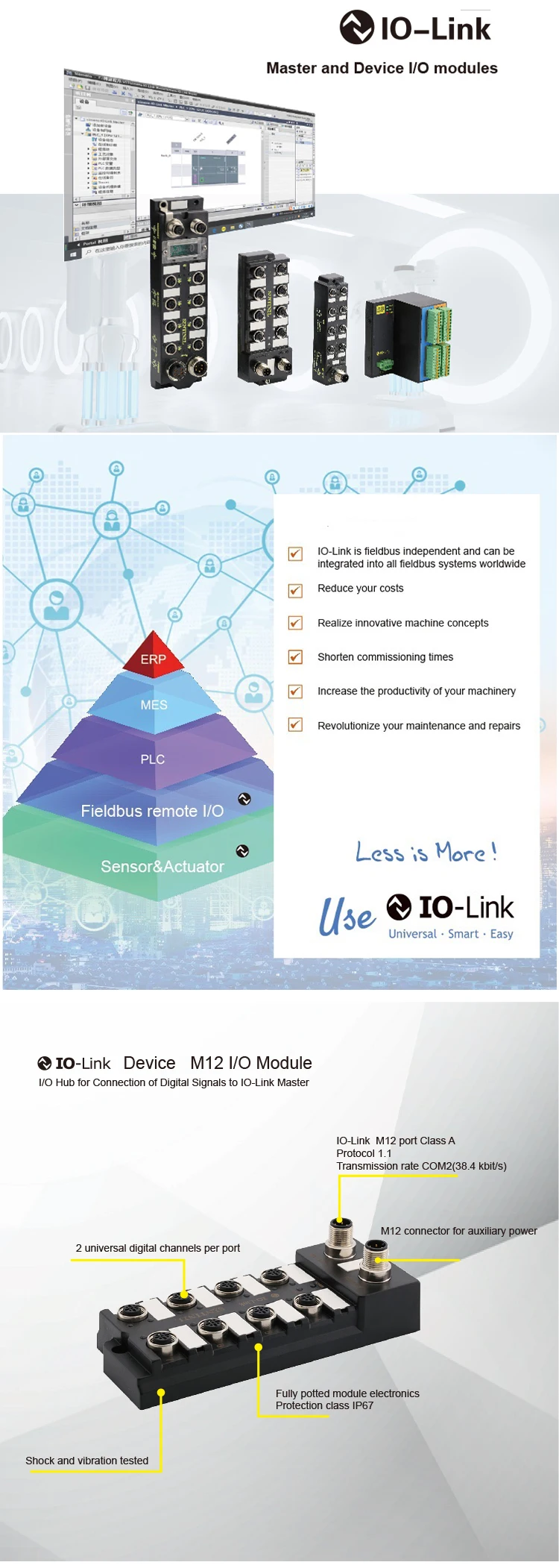 Iolink Specification Port Type Class A 8 Universal Digital Inputs Pnp