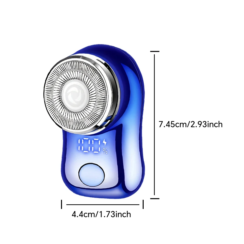 Portable One-Blade Magnetic Hair Trimmer for Men USB Power Rotary Electric Shaver for Household RV Hotel Use factory