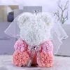 35cm naked bear-wedding dress style-flesh pink gradient