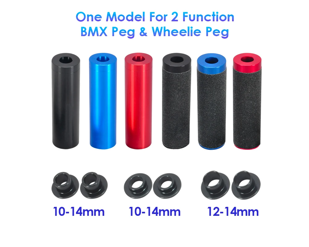 Funsea Bike Pegs - Durable Alloy 6061 for BMX Cruisers