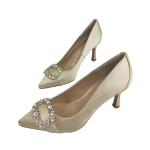 Custom Shiny Rhinestone Pointed Head Designer Shoes Sandals for Women and Ladies High-heeled Shoes Luxury  Femmes Fashion