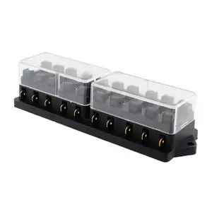 New Arrive factory supply directly 12V 30A fuse box with 10 way fuse block for car marine boat