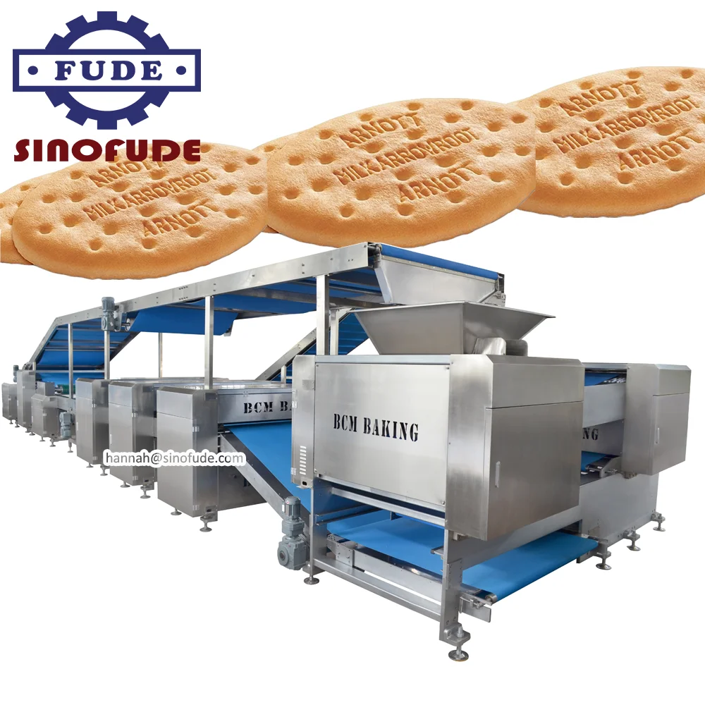 Автоматическая машина для производства печенья с электрической духовкой