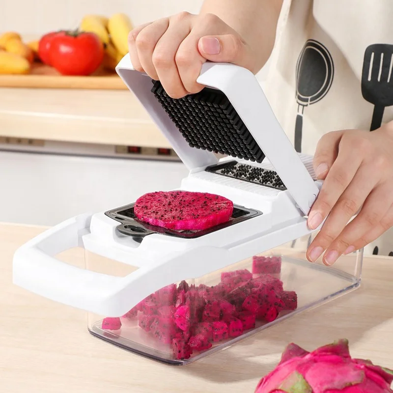 5-in-1 Kitchen Slicer Set – Crinkle Cutter, Onion Slicer & Holder For Potato, Tomato, Avocado, Stainless Steel