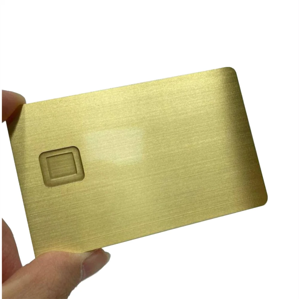Blank Metal Card Stainless Steel Various Colors Credit Cards With Chip