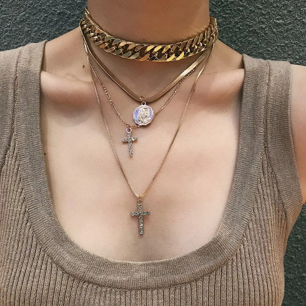 Multi - Layered Necklace Women Jewelry 