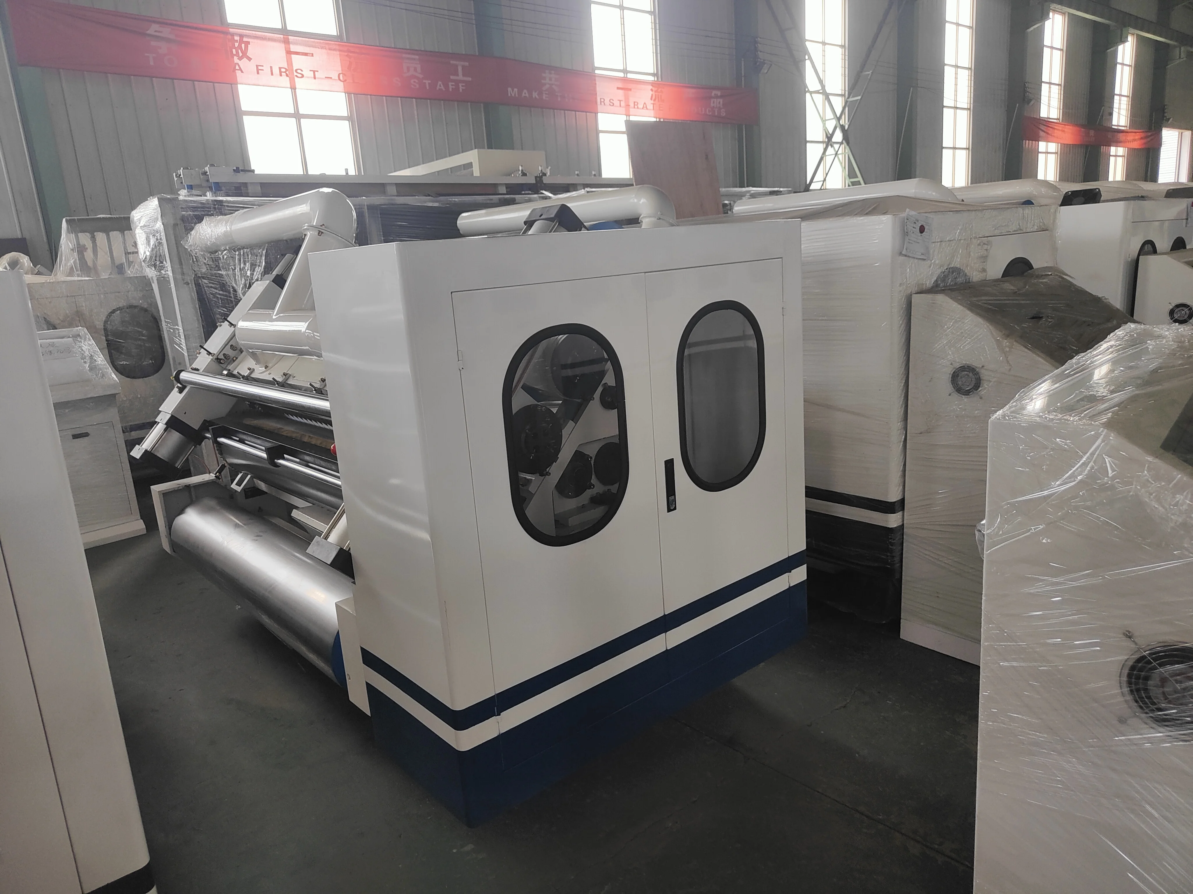 Corrugated 2 Ply Cardboard Roll or Sheet Single Facer Corrugation Making Forming Machine