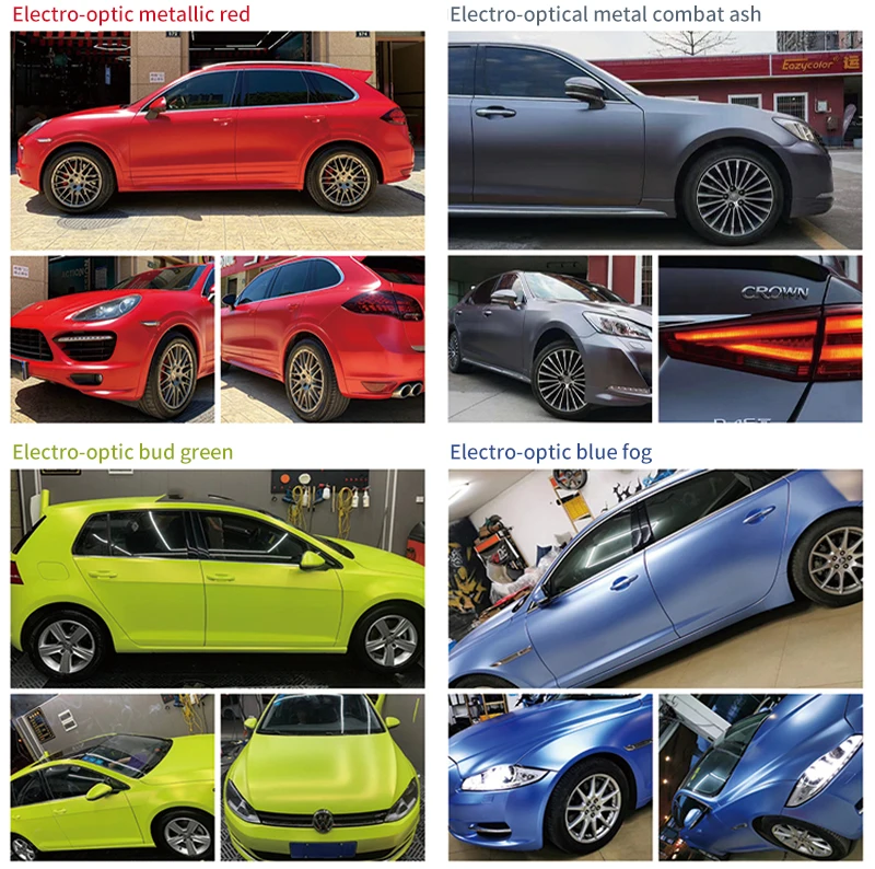 Vinyl Car Wrapping Film Wrapping Paper Matte Electro-optical Metallic ...