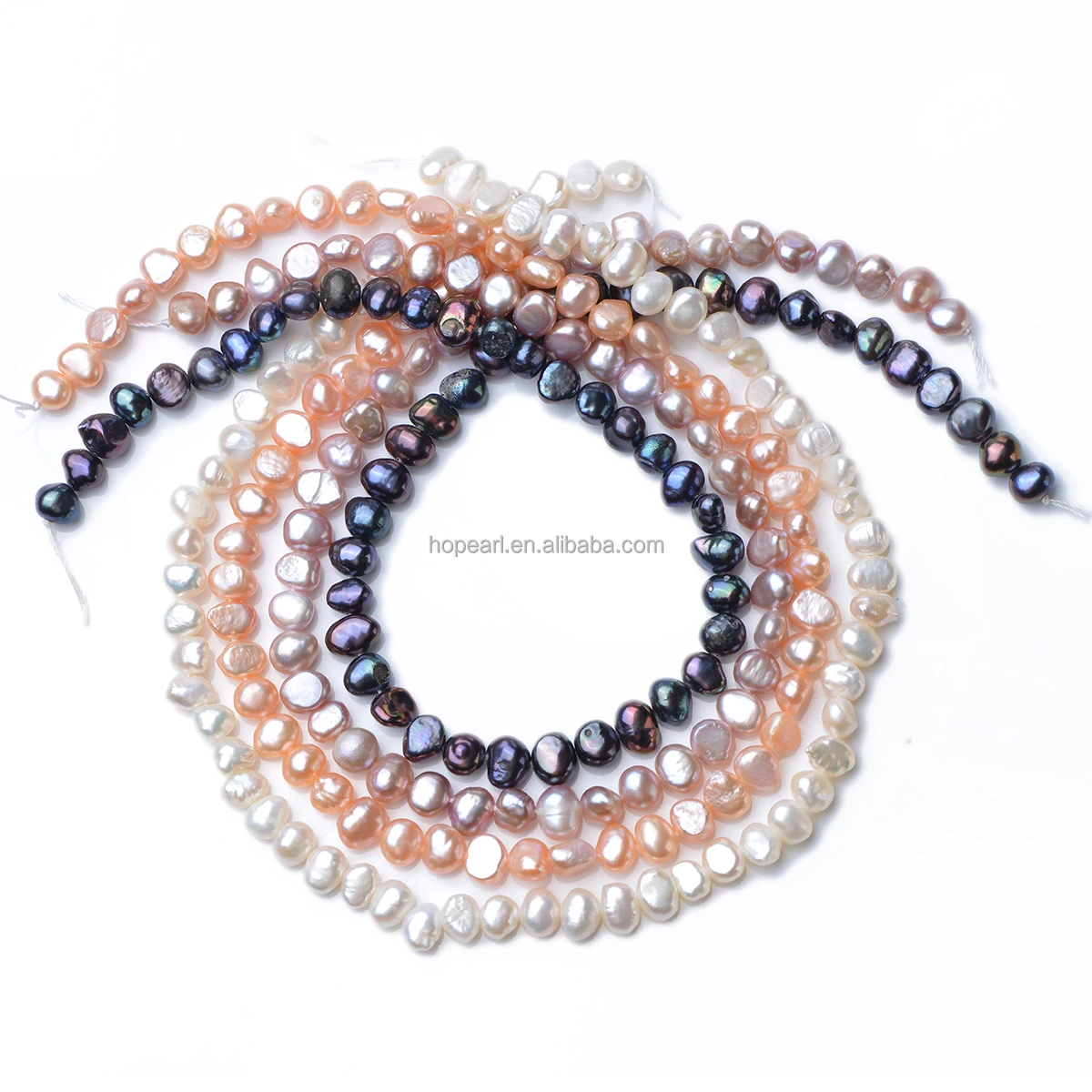 Lpb08 Wholesale 7-8mm Nugget Loose Natural Freshwater Pearl Strand For ...