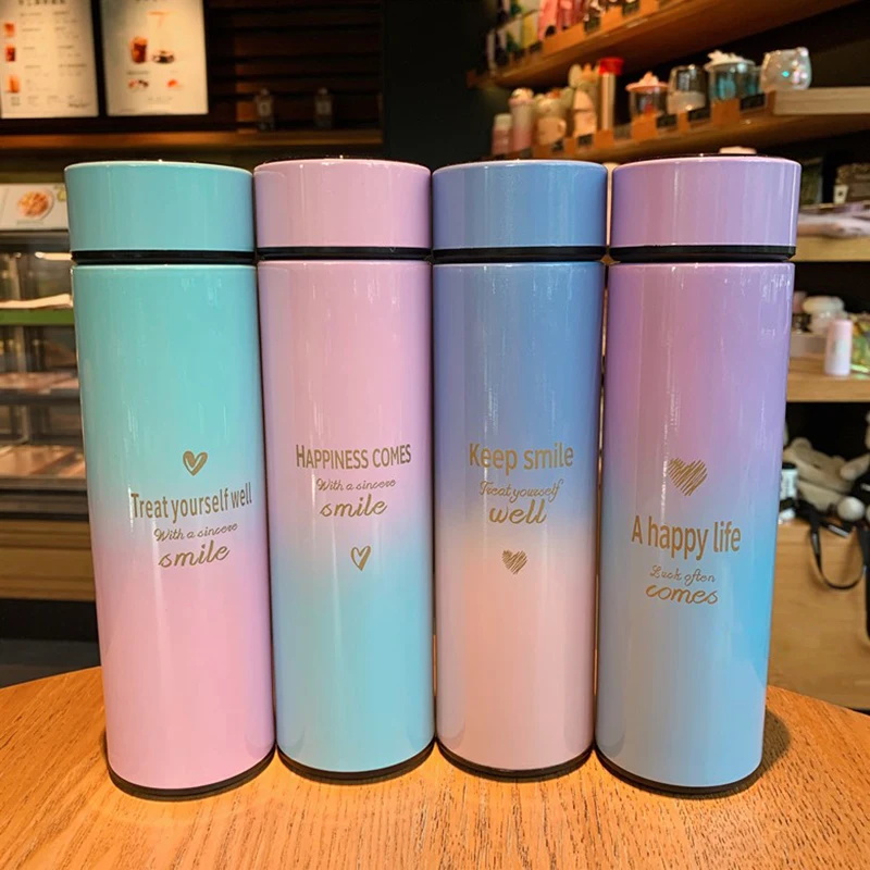 500ML Smart Thermos Water Bottle LED Digital Temperature