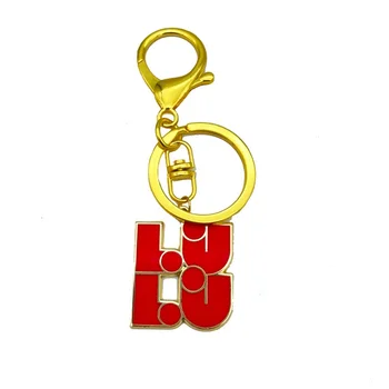 Customized Brand Keychain Logo Maker Metal Key Ring Manufacturers Hard Enamel Gold Key Chains