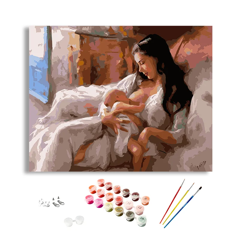 Handpainted Painting by Numbers Portrait Paint by Numbers Custom Nude Paint by Numbers for Adults DIY Still Life Paintings