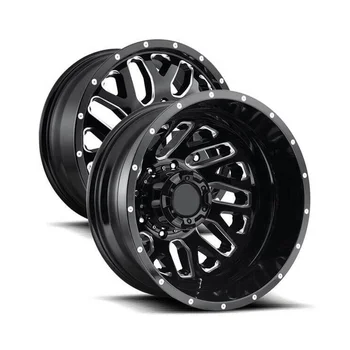 forgiato wheels 22 20 Pickup wheels Black Machine Face Aluminium Wheels Dually whee