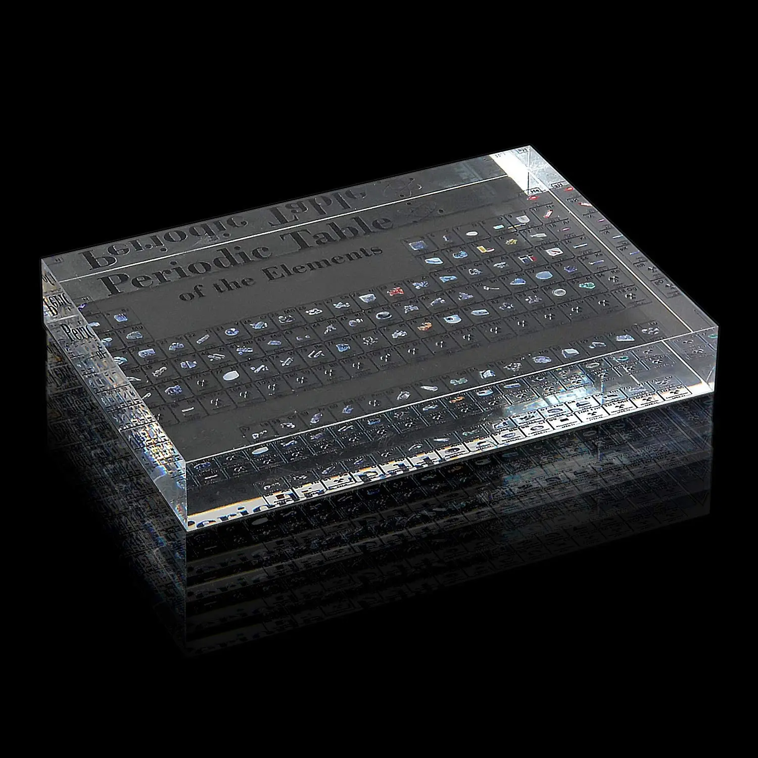 Periodic Table of Elements - Acrylic Display with Stand