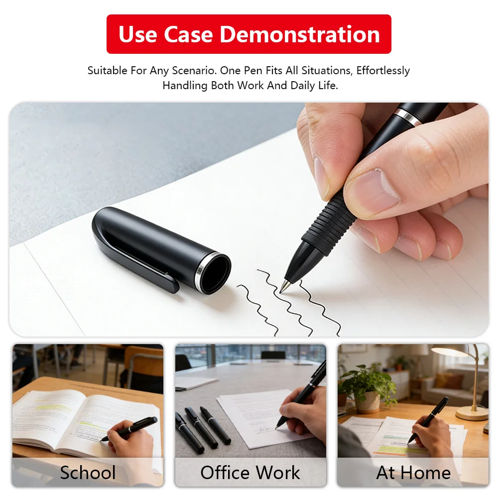 Multicoloured Gel Ink Pens For Stationery Set With Custom Logo_voghion.com