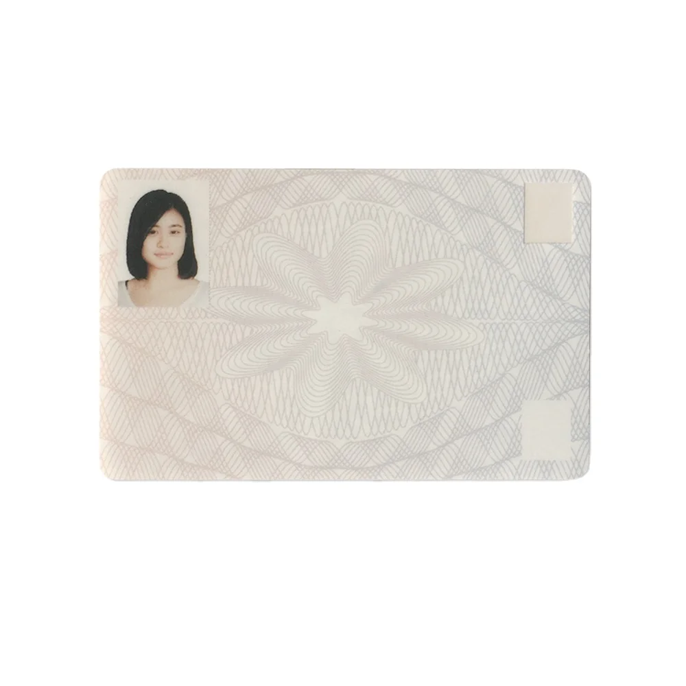 CMYK Offset Printing Teslin Material Employee Staff Card Id Card With Name and Photo Print