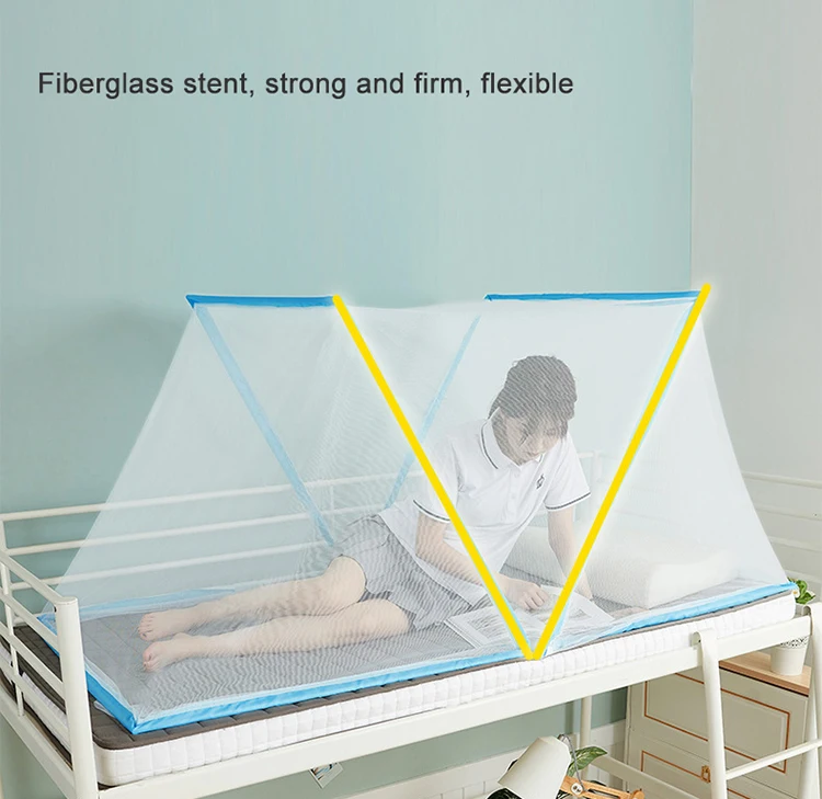 China Supplier High Quality Folding Mosquito Net baby Foldable Mosquito Netting Round Top Fabric Mesh for Double Bed