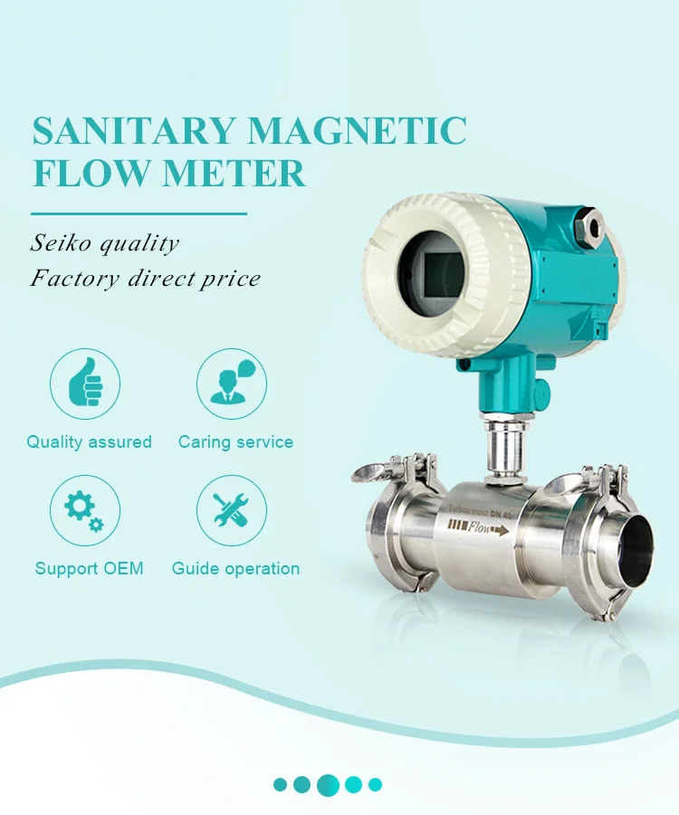 Water and alcohol flow meter flowmeter for measuring edible oil