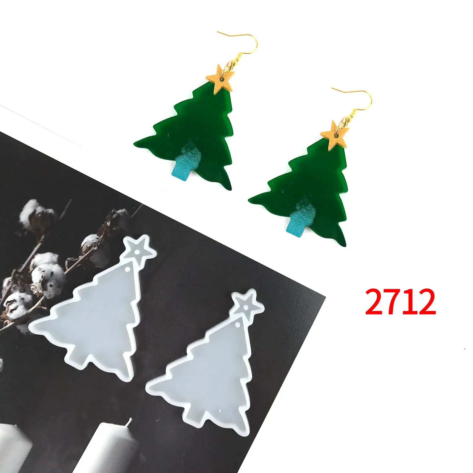 Christmas Earrings Christmas Resin Earrings Molds Silicone Epoxy