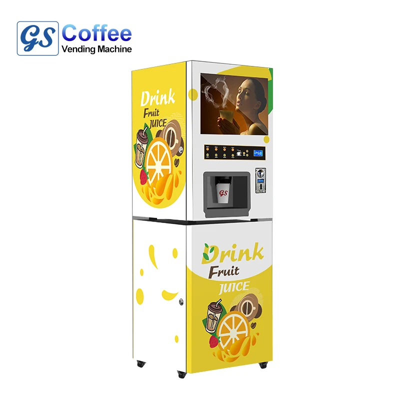 Coffee Milk Tea Atm Vending Machine Automatic Fresh Orange Juice Juicer Vending Machine for Office Restaurant